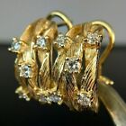 1.50Ct Lab Created Diamond Beautiful Huggie Hoop Earrings 14K Yellow Gold Plated