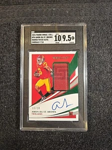 2021 AMON-RA ST. BROWN RC Patch Auto 7/10 SGC 10|9.5 MT+ Immaculate 94 ~1stB - Picture 1 of 12