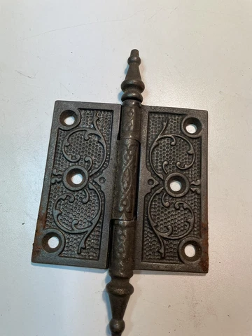 Vintage Eastlake style 3 1/2 inch steel door hinge Cover