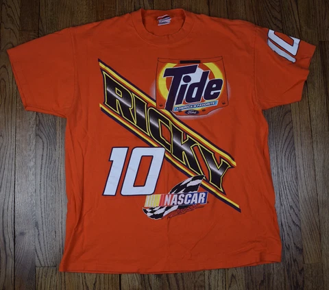 Vintage Rare Ricky Rudd Racing Shirt All Over Print Tide Racing Car Size XL Cover