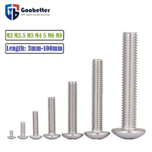 304 Stainless Steel Large Flat Head Screws M2 M2.5 M3 M4 M5 M6 M8 Phillips screw - Picture 1 of 10