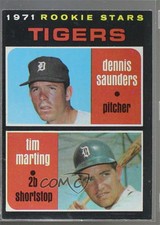 1971 Topps 1971 Rookie Stars Dennis Saunders Tim Marting #423 Rookie RC