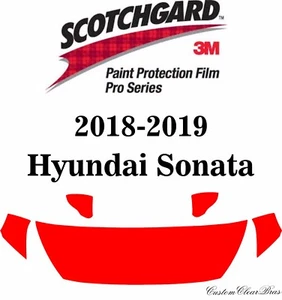 3M Scotchgard Paint Protection Film Pro Series Fits 2018 2019 Hyundai Sonata - Picture 1 of 3