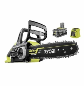 NEW Ryobi One+ 18V HP 12" (30cm) Brushless Cordless Powerful Chainsaw 4.0Ah Kit - Picture 1 of 8