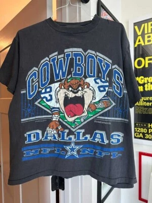 GILDAN Vintage Dallas Cowboys Taz 90s NFL Looney Tunes Shirt Unisex Men Women KV34674