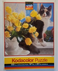 Kodak Kodacolor Rose Art 550 Piece Puzzle Calico & Flowers - New Sealed 1991 - Picture 1 of 5