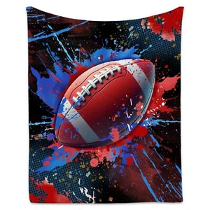 Football Blanket Gifts - Warm Cozy Sports Throw Blankets for Boys Kids - Foot... - Picture 1 of 6