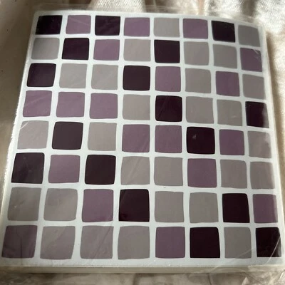 Self Adhesive Damson Mosaic TILE TRANSFERS Stickers BATHROOM Kitchen Decals X 60 - Image 1 of 3
