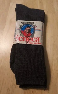Vintage Seneca Red Jacket Wool Blend Socks Mens Made In The USA Seneca Falls NY - Picture 1 of 4