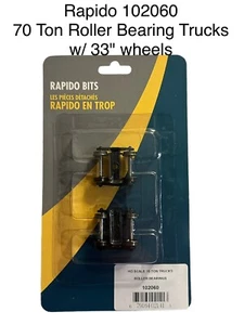Rapido 102060 HO Scale 70-Ton Roller Bearing Freight Trucks w/ 33" Metal Wheels - Picture 1 of 2