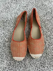Gee Wawa orange und cremefarbene Slipperschuhe Größe 11 Damen - Neu mit Etikett - Bild 1 von 10
