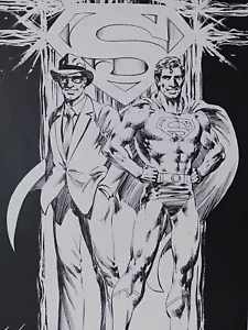 MIKE GRELL SUPERMAN 400 LITHOGRAPH PRINT 10x14 1984 DC COMICS - Picture 1 of 2