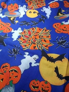 Vintage VIP Cranston Halloween Quilting Cotton Fabric 56" wide. One Piece 1 7/8  - Picture 1 of 3