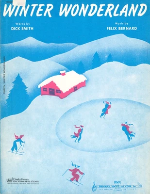 Winter Wonderland Partituras Piano Voz Guitarra 1953 Smith Bernard Foto 1 de 3