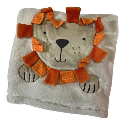 Koala Baby Lion Baby Blanket Beige Tan Lovey Orange Soft Fleece - Image 1 of 4