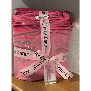 Juicy Couture Set Pigiama 3 Pezzi - Rosa Grande Nuovo con etichette - Foto 1 di 4