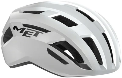 Capacete de estrada MET Vinci MIPS em molde EPS Safe-T ajuste DUO branco fosco/prata, médio - Imagem 1 de 4