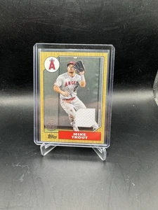2022 Topps Series 1 - 1987 Topps Baseball Relics Mike Trout #87R-MT - Picture 1 of 2