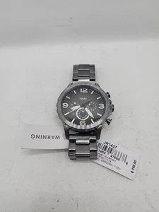 Fossil Nate Chronograph Uhr Herren 50mm Rauch Datum Gunmetal JR1437 - Bild 1 von 6