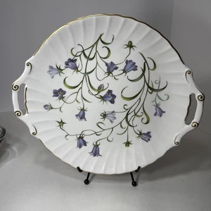 EEUC SPODE CAMPANULA Handled Cake Plate Round 12” - Picture 1 of 8