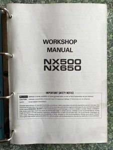 Honda NX500 NX650 Motorcycle Workshop Shop Manual Genuine + Folder - Picture 1 of 10