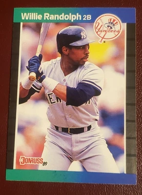 Donruss #395 1989 Willie Randolph 2B New York Yankees ***40% de descuento 2+ Foto 1 de 2