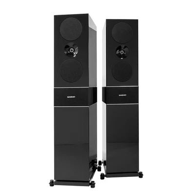 Quadral Platinum+ Nine Schwarz - HighEnd-Standlautsprecher, Paar UVP war 5000 € - Bild 1 von 4