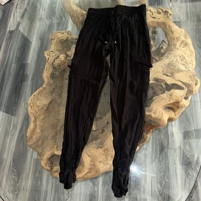 Pantalón de chándal American Rag Cie para mujer talla XS negro con cordón Foto 1 de 3