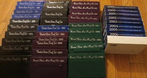 1968 to 2007 Proof Set U.S. Mint 40 Proof Sets San Francisco Mint Box COA  Value - Picture 1 of 8
