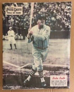 Police Gazette Original Vintage Poster Babe Ruth Boston Red Sox Baseball MLB - Picture 1 of 12