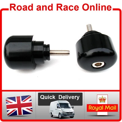 Honda Bar Ends Fit CBR600F CBR600RR CBR900RR VFR800 VTR800 CBR1100 Pair Black - Image 1 of 4