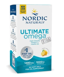 Nordic Naturals ULTIMATE Omega XTRA | Omega-3 mit höherer Intensität | 60 WEICHKAPSELN - Bild 1 von 7