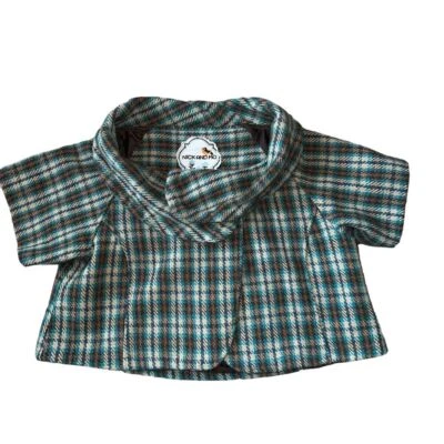 Chaqueta Nick and Mo Anthropologie Lana Tweed Manga Corta Cuello Chal Talla Grande Foto 1 de 4