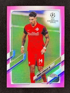 2020-21 Topps Chrome UEFA Dominik Szoboszlai Pink Refractor /175 Salzburg - Bild 1 von 2