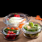 Tempered Glass Pot Microwavable Soup Bowl with Lid Casserole Baking Dish