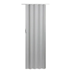 Via 36 In. X 80 In. White Mist Vinyl Accordion Door with Hardware - Picture 1 of 8