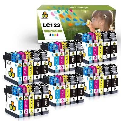 Patronen Kompatibel für Brother LC123 XL DCP-J132W J152W J172W J4110DW J552DW - Bild 1 von 4