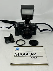 Minolta Maxxum 7000 35mm SLR Camera w/AF 50mm f1.7 Lens, IB. EXC+ - Picture 1 of 4