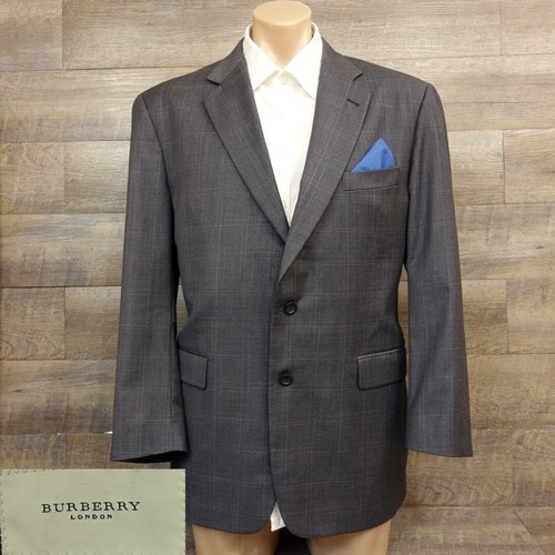 Blazer uomo Burberry London taglia 43R Kensington cappotto sportivo lana