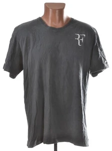 ROGER FEDERER TENNIS COTTON TEE SHIRT JERSEY GREY SIZE L 404705-006 - Picture 1 of 9