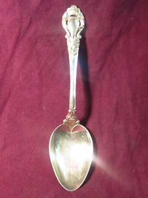  Kirk Stieff Royal Tradition Silverplate SERVING SPOON 8 3/4" no mono - Image 1 of 3