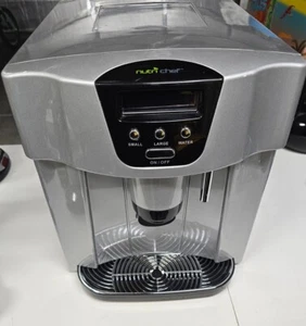 NutriChef Countertop Ice Cube Maker Machine & Dispenser - Kitchen PYLE PICEM-75 - Picture 1 of 16