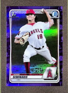 2020 Bowman Chrome #BD-163 Adam Seminaris 1st Bowman RC Purple Refractor SP /250