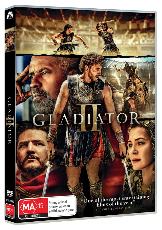 BRAND NEW Gladiator II 2 (DVD, 2024) R4 Movie Denzel Washington - image 1 of 2