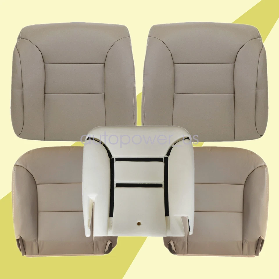 Funda de asiento delantera de cuero y cojín de espuma para Chevy Tahoe 1995 1996 1997 1998 1999 Foto 1 de 4