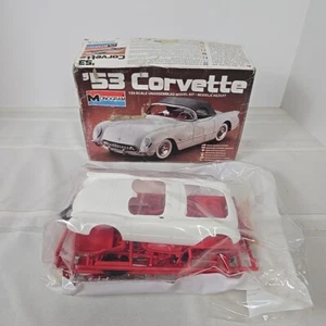 Vintage Monogram 53 Corvette Car Model 2291 Scale 1/24 Plastic Factory Sealed - Picture 1 of 6