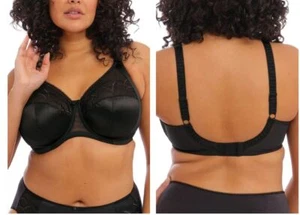 Cate' Underwire Bra ELOMI Black NEW NWT size US34L 34HH - Picture 1 of 1