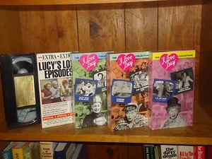 Lot of 5 VHS Lucy's Lost Episodes I Love TV Shows Out-takes Other Plus Bonus DVD - Picture 1 of 7