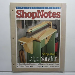 Shop Notes Magazine Vol 7 Issue 37 Chisel Case Edge Sander, Wood Plugs, Dovetail - Picture 1 of 9