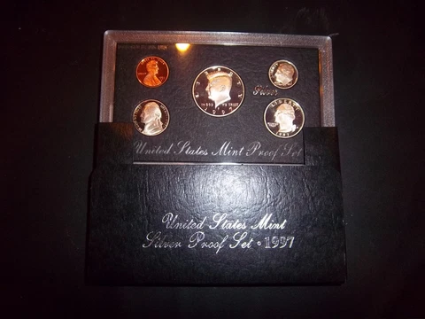 1997-S  Silver Proof Set/ Mint Box & COA Cover